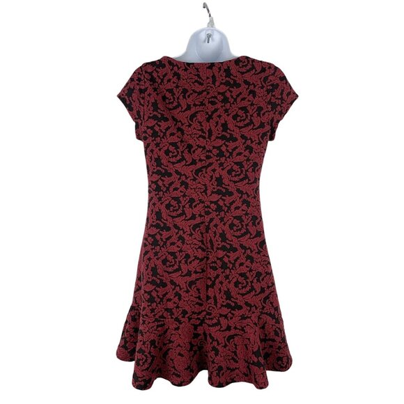 Lily Rose Junior Teens Red & Black Floral Dress Size Small - Picture 2 of 7
